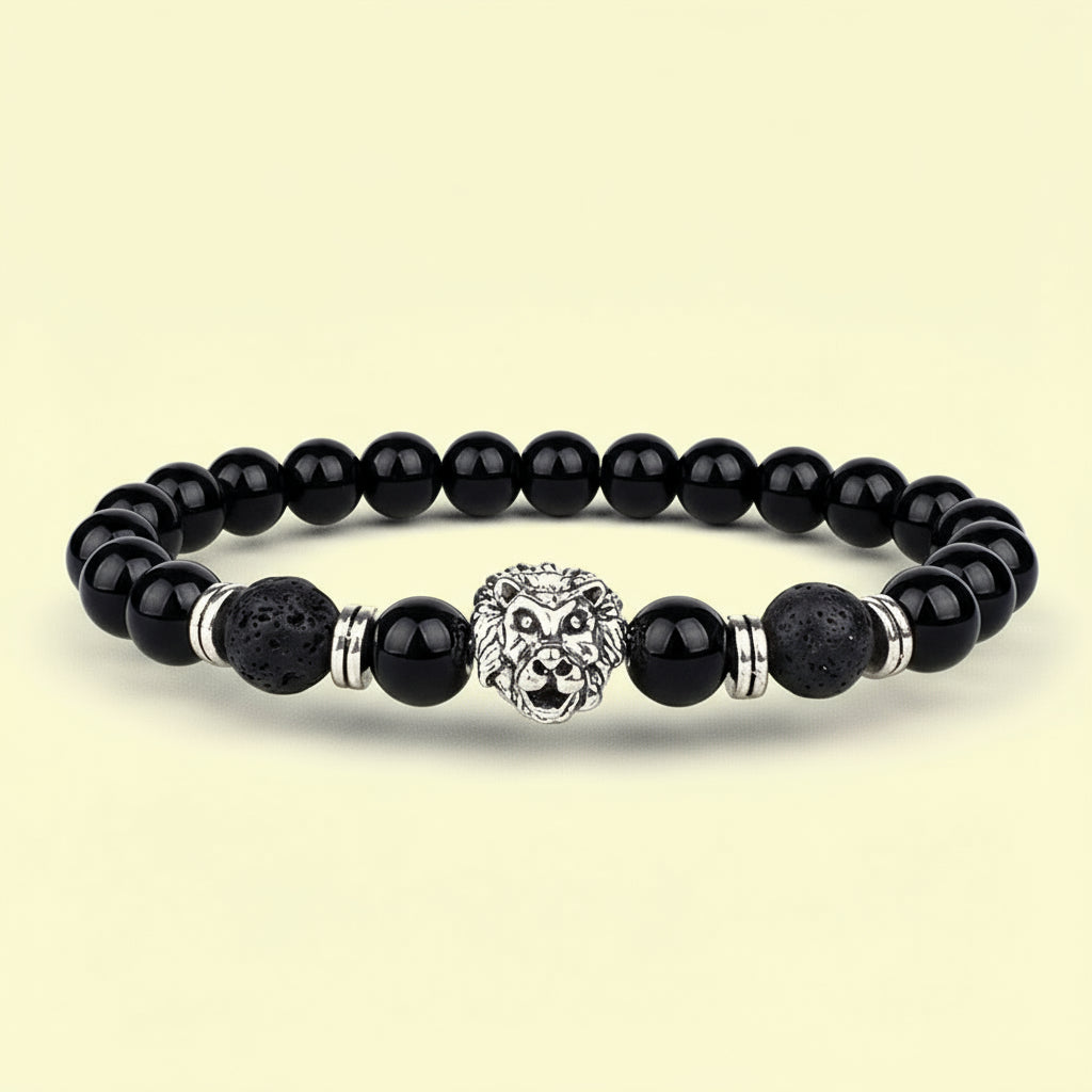 Obsidian/Stainless Head Charm