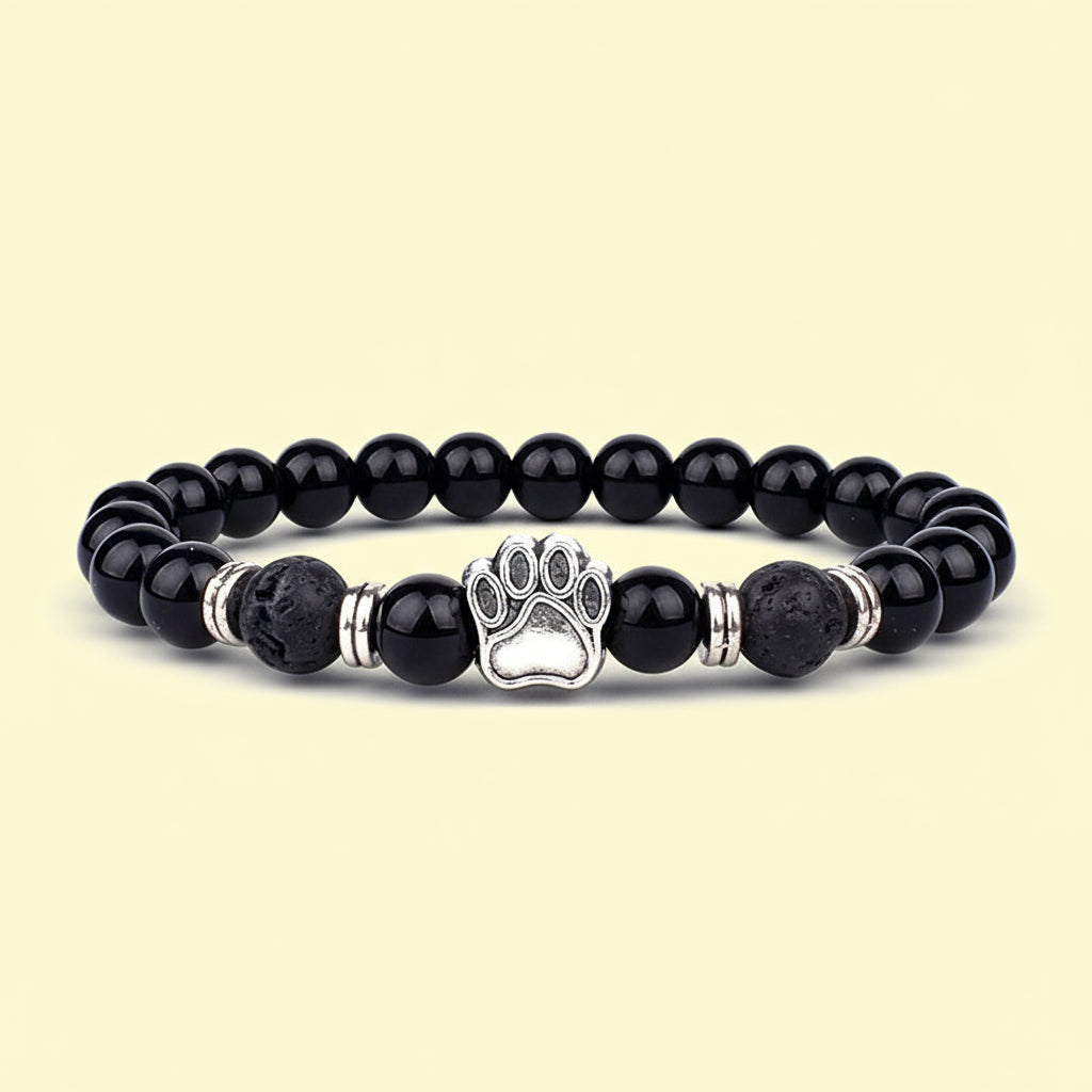 Obsidian/Stainless Charm