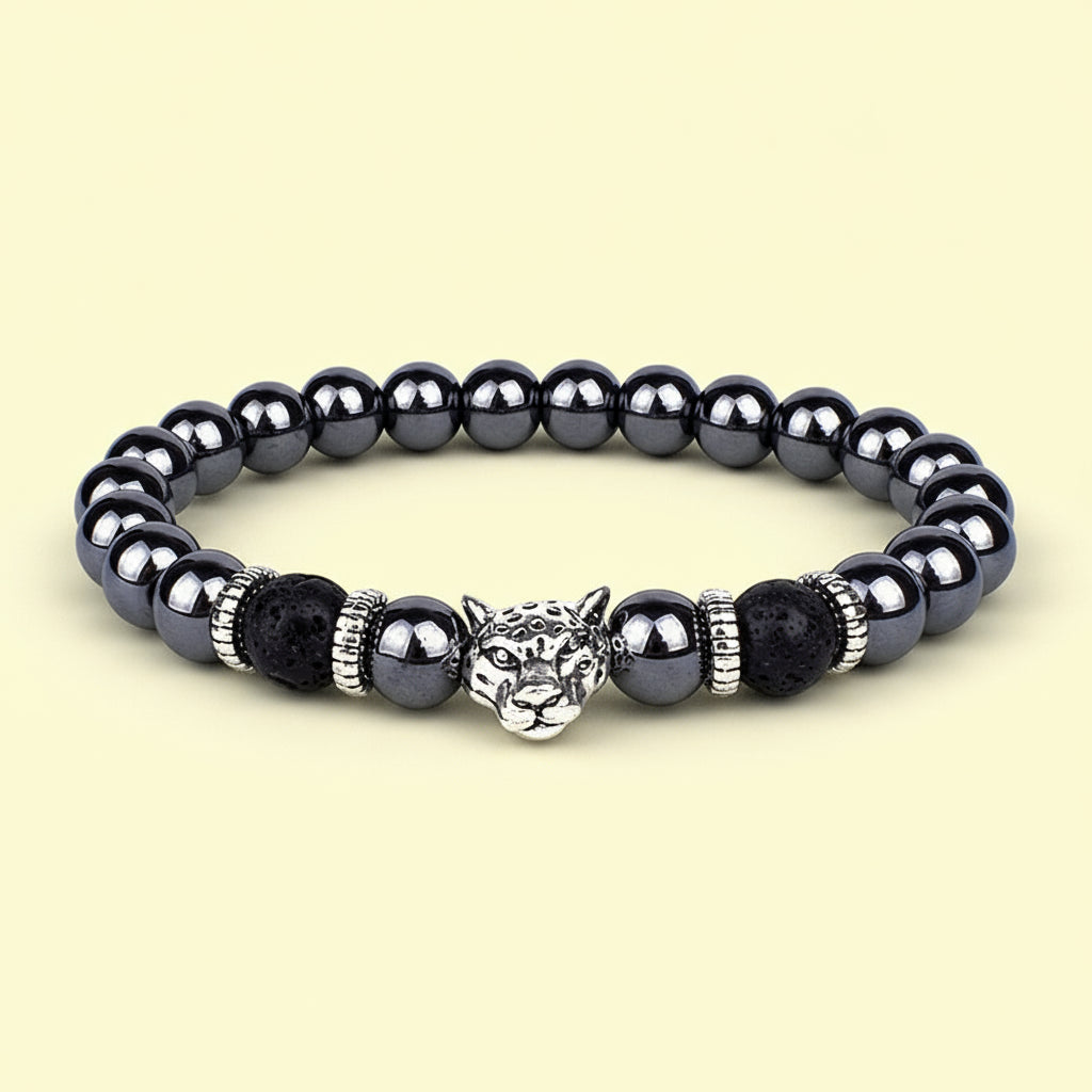 Obsidian/Stainless Head Charm